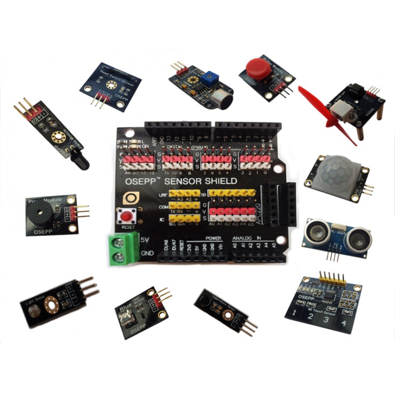 SENS-01 – OSEPP 101 SENSOR STARTER KIT ARDUINO COMPATIBLE ASSORTMENT